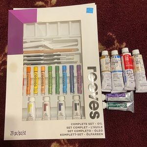 Oil paint set and other random colors